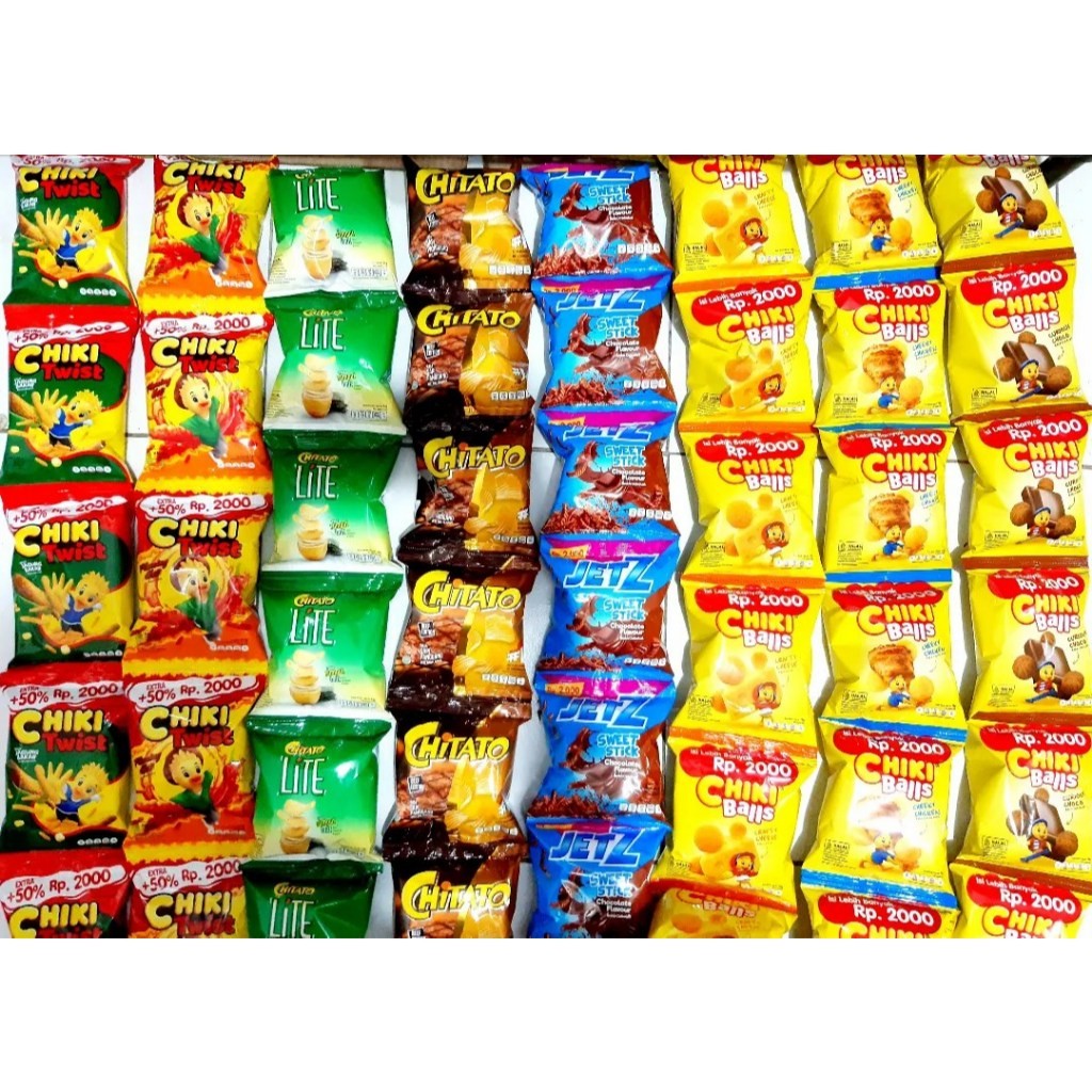 

termurah SNACK RENCENG CHITATO / CHIKI BALLS / TARO / JETZ / SMAX / REGAL RENCENG ISI 10