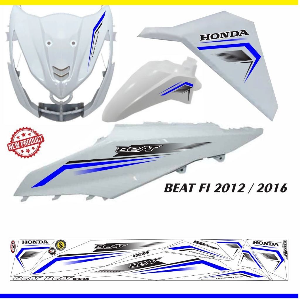VARIASI SETIKER STRIPING Honda Beat / STIKER BEAT F1 2012/2016
