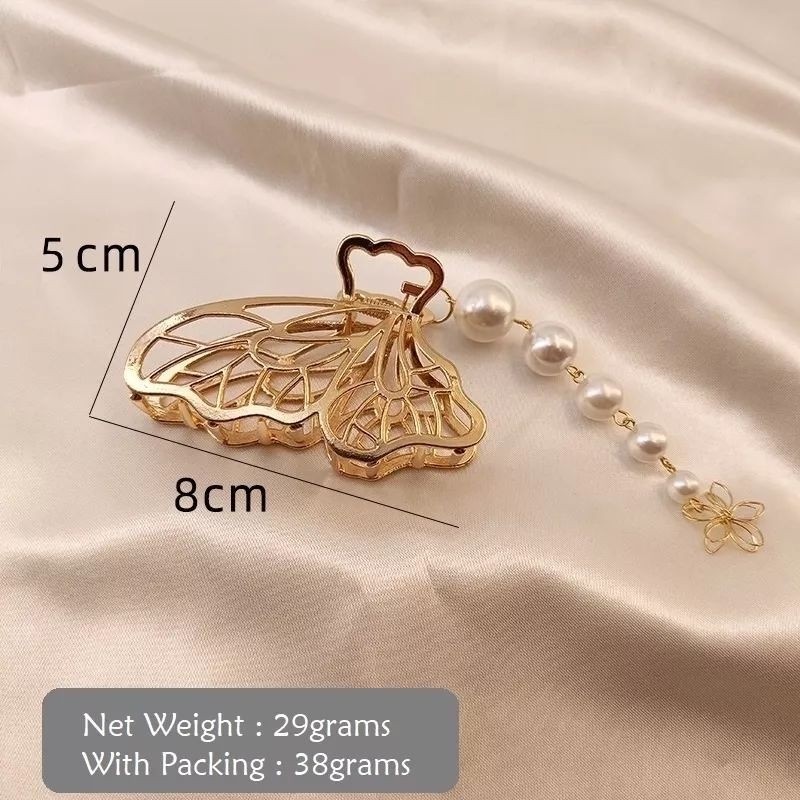 Jepit rambut kristal | Jepit rambut Korea mutiara | Jepit butterfly