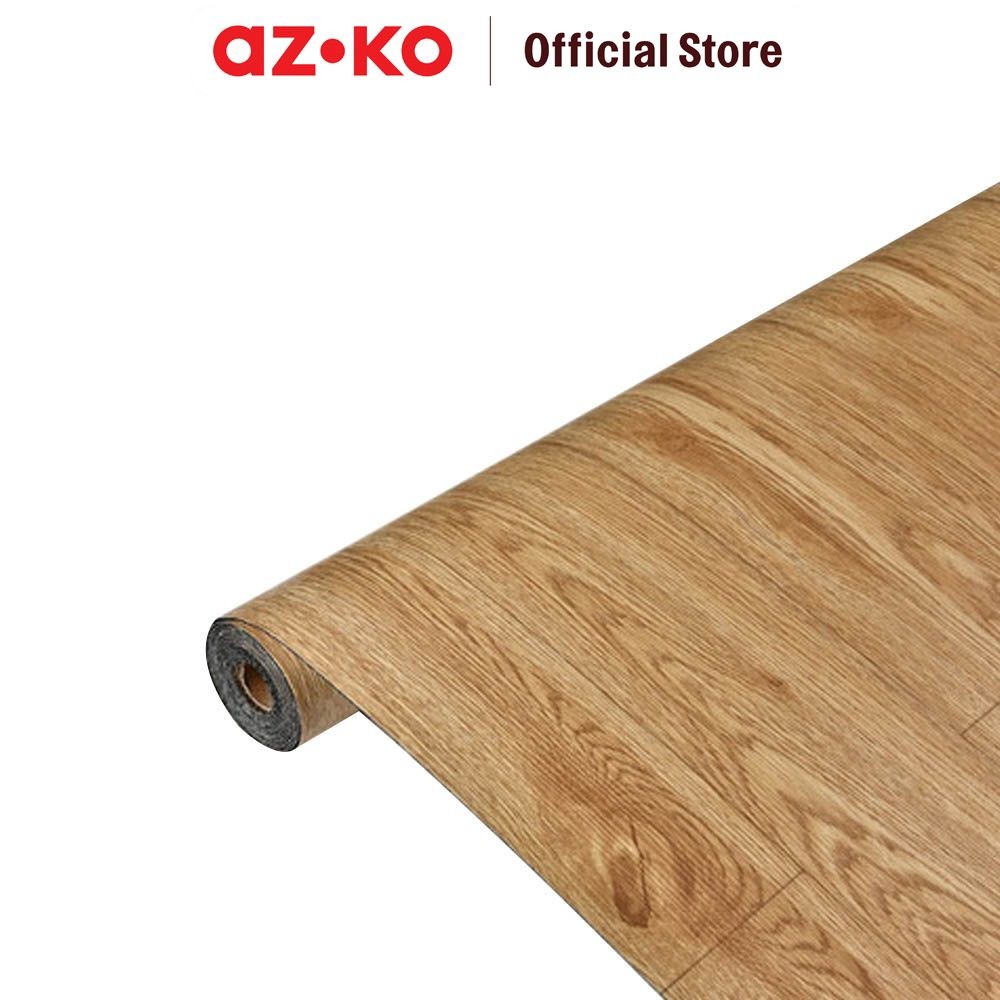 AZKO Krisfloor 60x300x0.15 cm Pelapis Lantai Pvc - Cokelat Maple Floor Sticker Stiker Lantai Kayu Pe