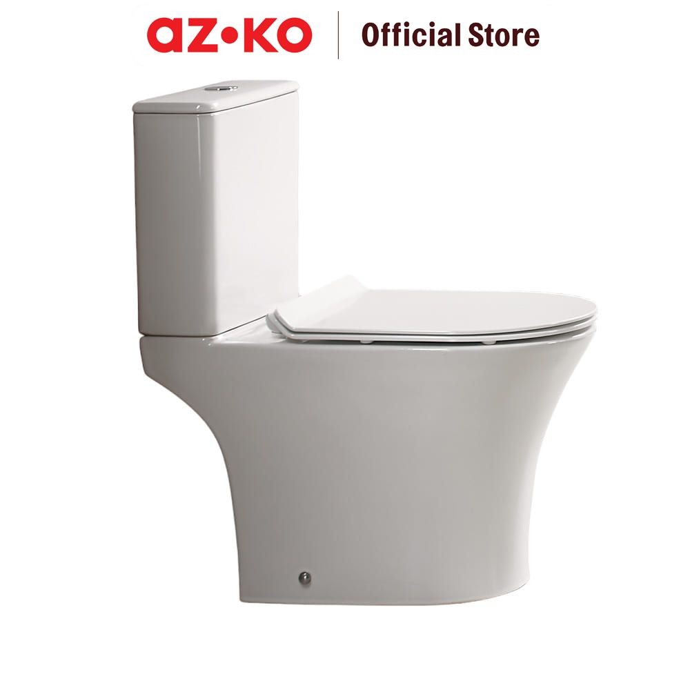 AZKO Acroz Kloset Duduk Duoblock Washdown Rimless A8858 Sitting Toilet Wc Duduk Perlengkapan Kamar M