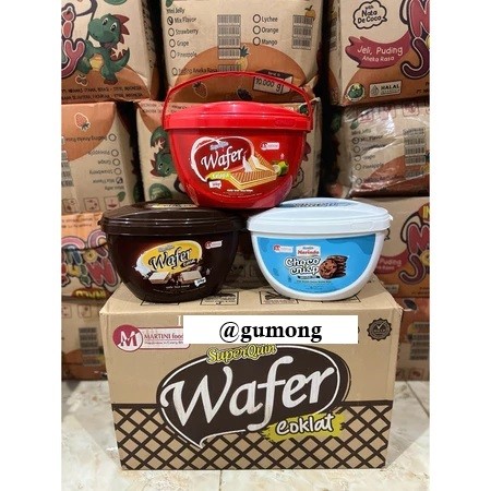 

( 1 Karton isi 6 Toples ) Marindo Cube Wafer Coklat