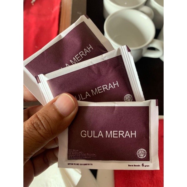 

NEW Product (SNI) gula merah sachet ber BPOM 6gr / brown sachet isi 250pcs