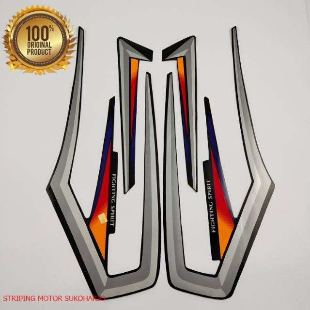 (ORI) striping sticker yamaha rx king 2001 lis oren kualitas original