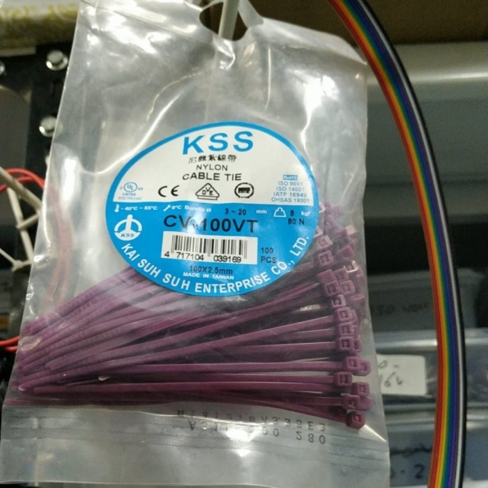 SB99 kabel tali tis ties 10cm 10 cm 100mm 100 mm kss - Putih