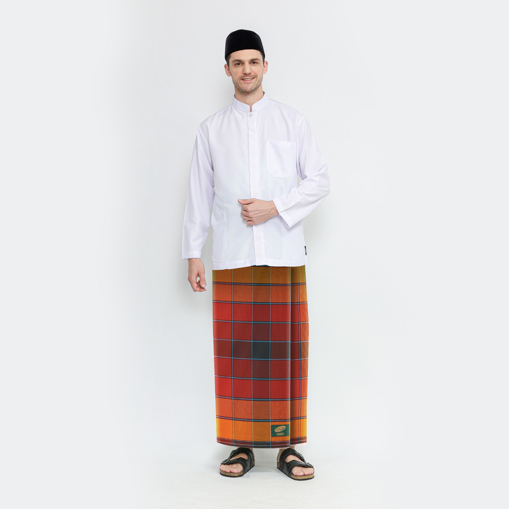 Sarung ATLAS Favorit Simalungun Orange 02