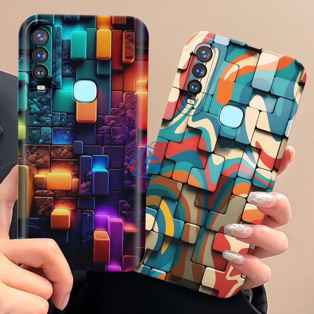 [SHARK CASE ] Softcase Vivo Y11/Y12/Y12i/Y15/Y16/Y17/Y19 Motif Abstrak Aesthetic - Casing Vivo - Cas