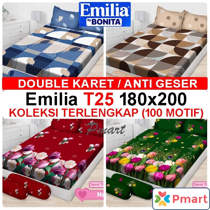 SE43Q SPREI BONITA 180x200 EMILIA / SPREI BONITA KING EMILIA / SEPRAI BONITA EMILIA 180x200 / SPREI 