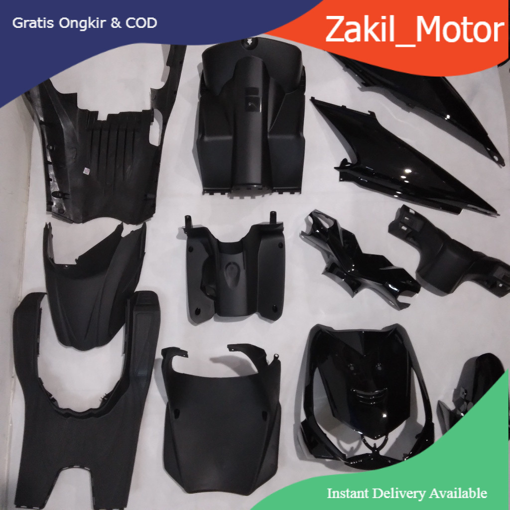 Full Body Beat Karbu KVY 2008 2009 2010 2011 Hitam WIN | complete set bodi kasar halus motor karbura