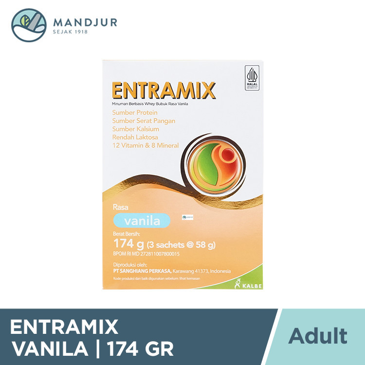 

Entramix Vanila 174 Gram - Susu Penambah Nutrisi Lansia dan Malnutrisi