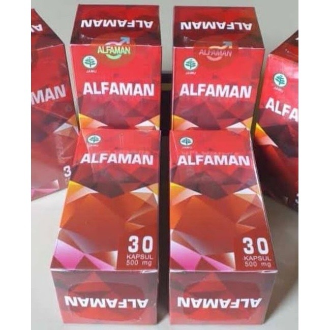 Promo Alfaman Asli Kapsul Besar Kuat Keras & Tahan Lama 30 Caps BPOM