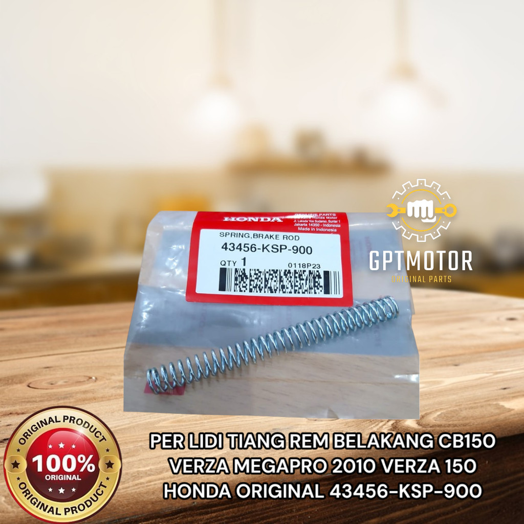 PER LIDI TIANG REM BELAKANG CB150 VERZA MEGAPRO 2010 VERZA 150 HONDA ORIGINAL 43456-KSP-900