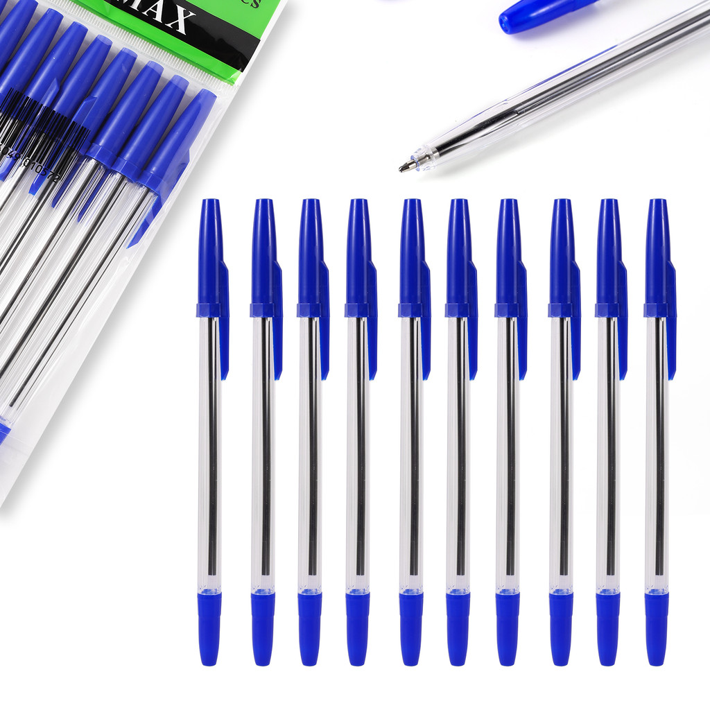

10 Pcs 0.7Mm Bullet Ballpoint Pen Ball Point Pen Office Student Gift School Office Supplies Long Lasting Longlasting Writing