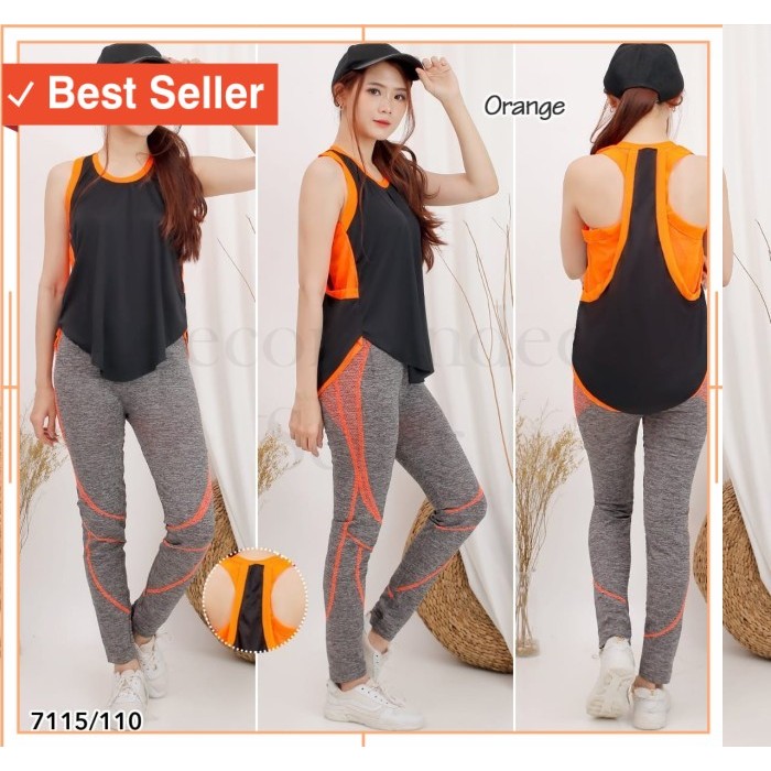 BAju Sport Kekinian Keren Unik Style Korea tebal awet /SETELAN BAJU FITNESS WANITA-SETELAN OLAH RAGA