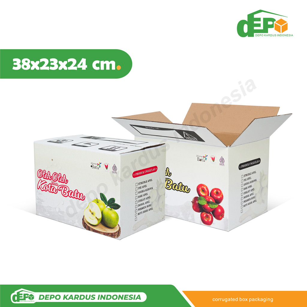 

Box 38X23X24 cm (Oleh2 3K) Boxnormal/amdk/kotak/kemasan/packing/a1/tinggi24