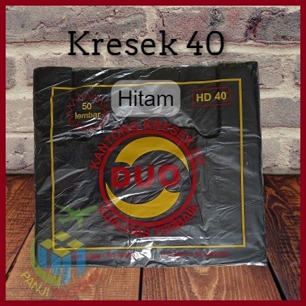 

Kantong Kresek Hitam 40 Duo Plastik HD Tebal Packing Ramah Lingkungan