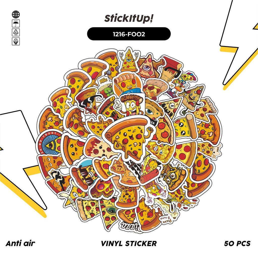 

COD 50 Pcs Stiker Funny Delicious1 Lucu Anti Air Untuk Dekorasi Notebook Sepeda Skateboard Handphone DIY