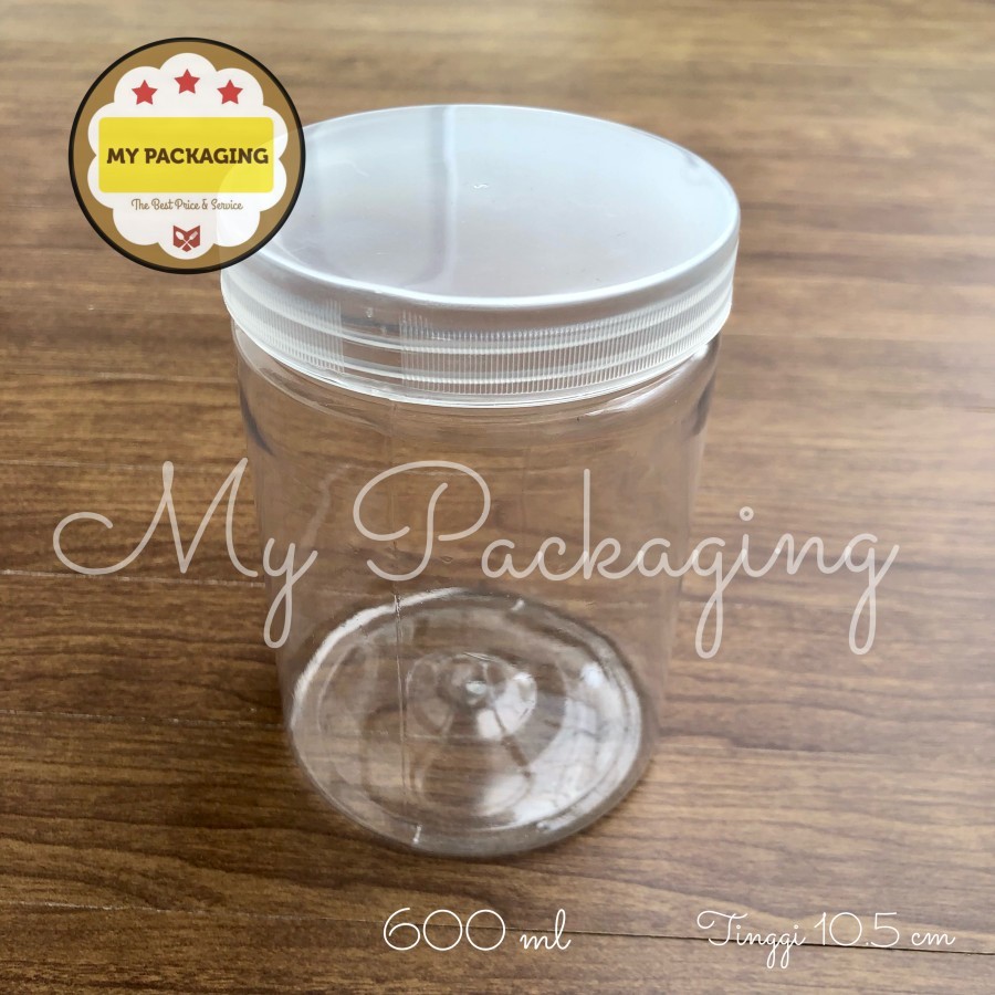 Jar Toples Tabung Silinder 600ml | Jar Plastik 600 ml Harga Per Dus