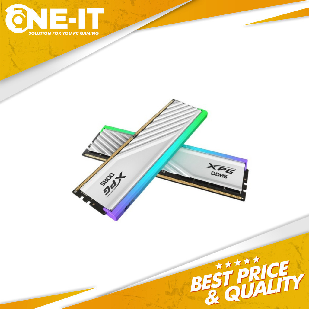 ADATA XPG LANCER BLADE RGB 32GB White 2X16GB 6000MHZ DDR5 MEMORY RAM PC