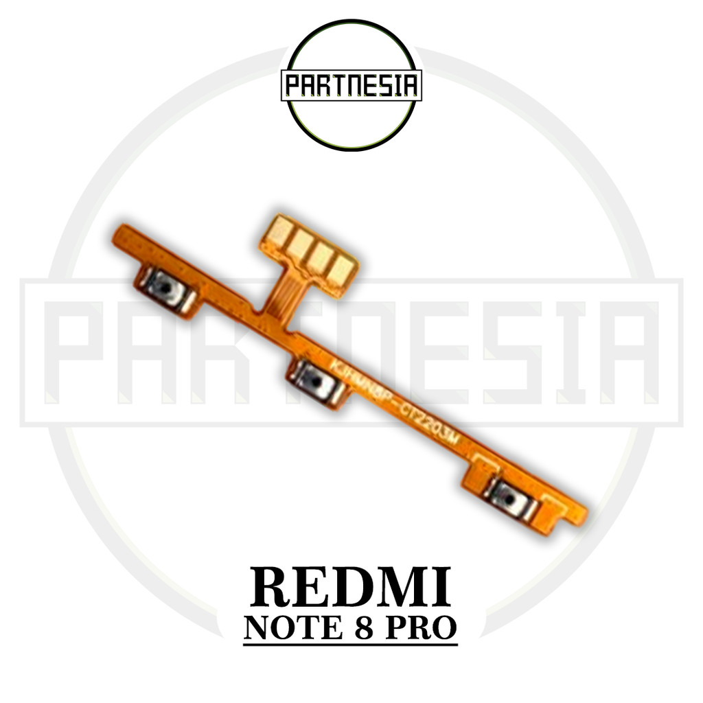 FLEXIBLE FLEX FLEKSIBEL TOMBOL POWER VOLUME XIAOMI REDMI NOTE 8 PRO ORIGINAL