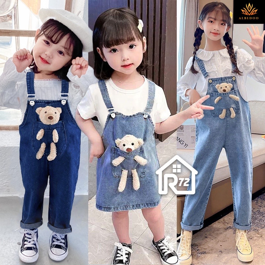 Overall Boneka Anak - Jumpsuit Wearpack Celana dan Rok