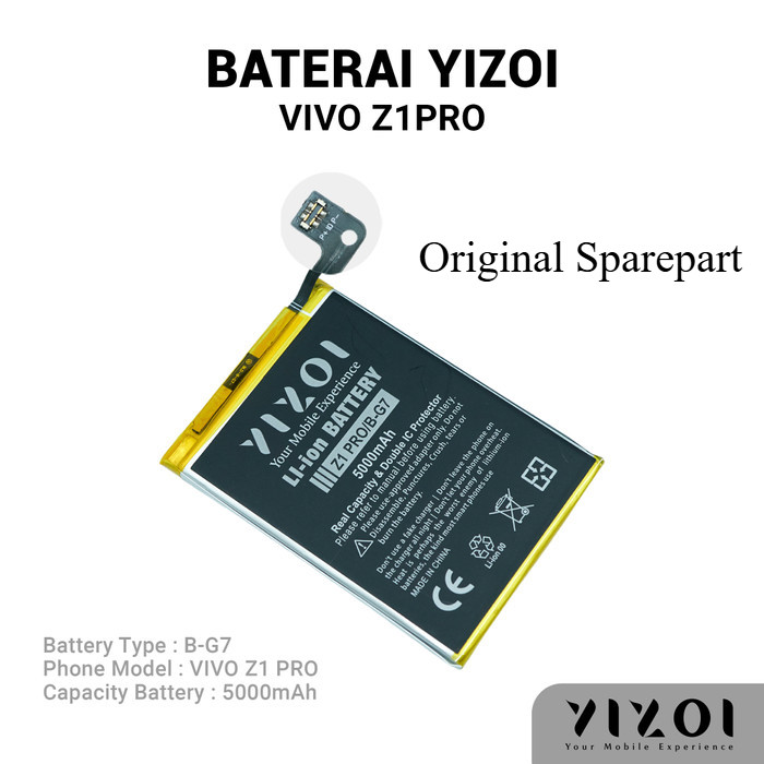 Baterai Kualitas Original YZI  Baterai VIVO B-G7 / Z1 PRO PRO BATRE BATERAI BATRAI