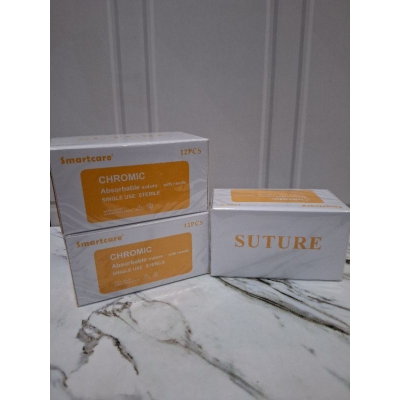 Catgut Chromic 4/0 Smartcare Plus Jarum (PerBox isi 12pcs)