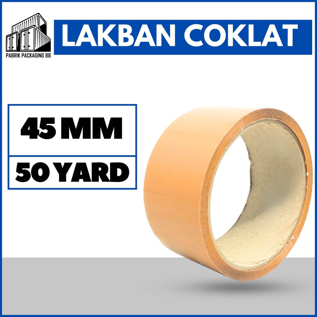 

Lakban Solatip Isolasi OPP Coklat 2 Inch 45mm x 50 Yard 45micron MURAH Lakban Coklat Super 2 inch x 50 yard 45mm x 50yard setara daimaru