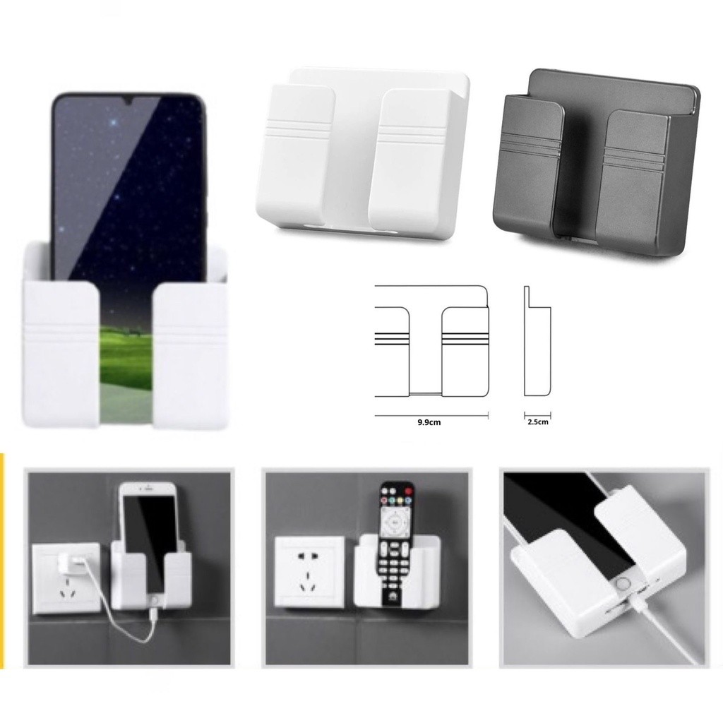 I* SINGLE HHD Holder Hp Dinding SINGLE Tempat Hape / Remote Gantung - Tempat Remot / Rak Hape & Remo