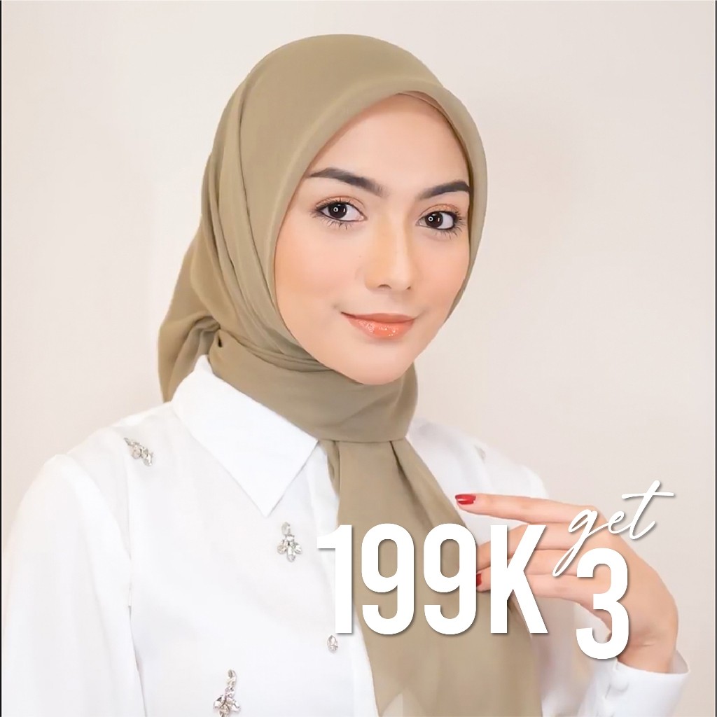 SS34R Lozy Hijab - 199K GET 3 Kirana Paris Plain Japan (Hijab Segi empat Segiempat Paris Japan Premi