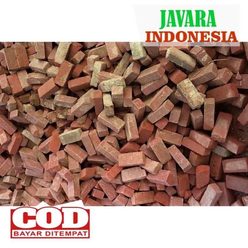 Pecahan genting genteng dan batu bata untuk media tanam dan aquascape 500gr