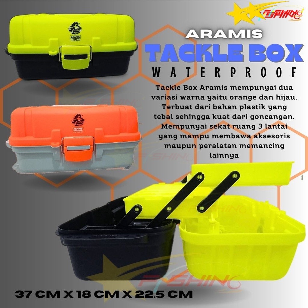 -SF- Tackle Box 6200 Aramis Kotak Alat Perkakas Mancing 3 Tingkat Tiga Susun