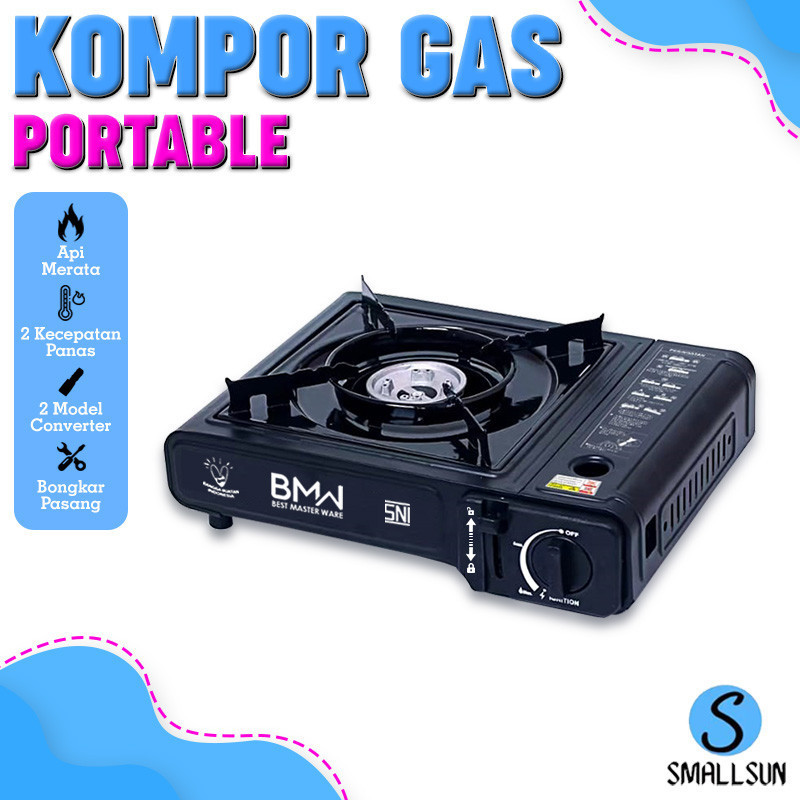 HY76T (SS) Kompor Gas Portable 2 In 1 Kompor Gas Portable 1 Tungku Multifungsi