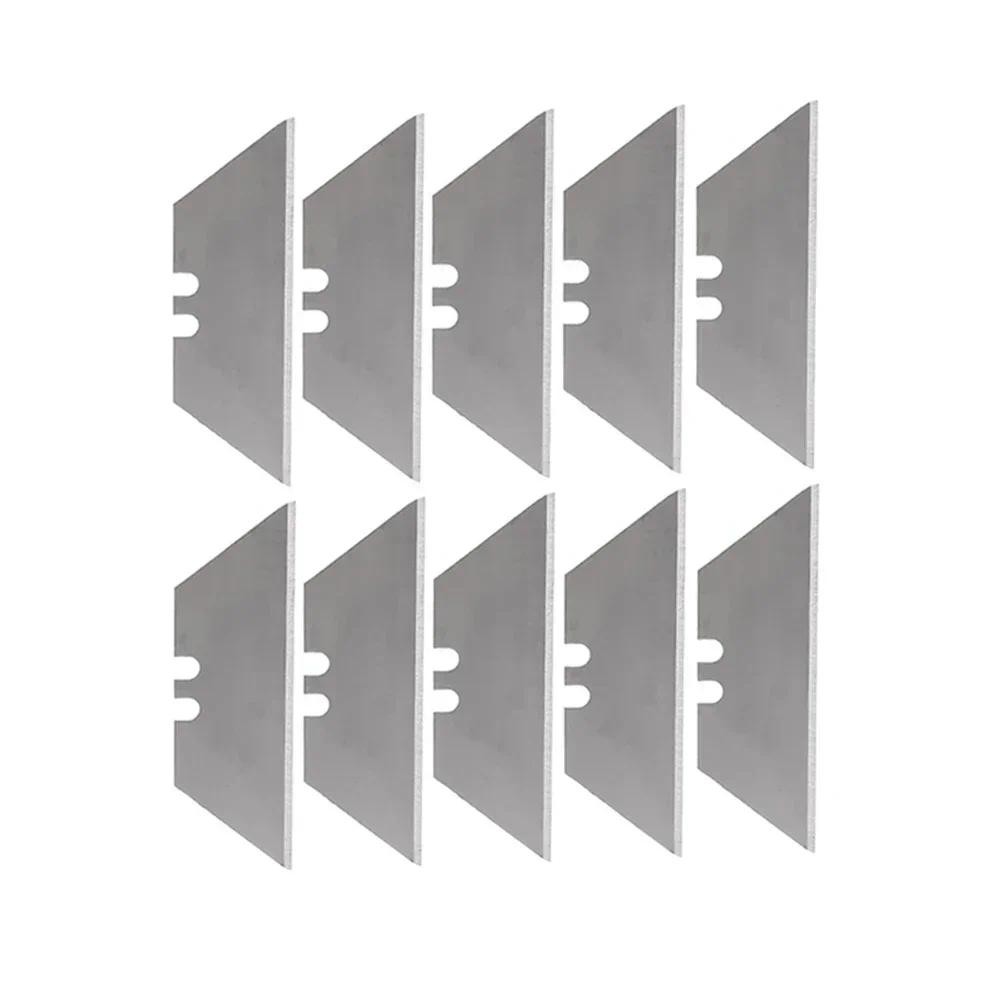 

10 Pcs K-nife Blade 19mm Width SK5 Metal Utility K-nife Blades For Home School HandCraft Paper Box Cutting Trapezoid Blade