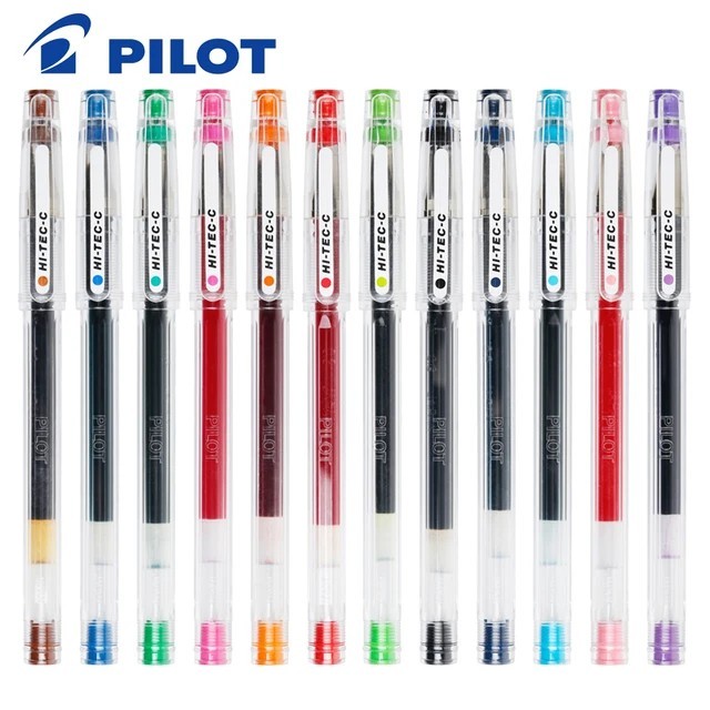 

TERMURAH Pulpen Hitec C / Pen Hi-Tec Hi-Tech Pilot Original / Hitam - Biru - Biru, 0.3mm