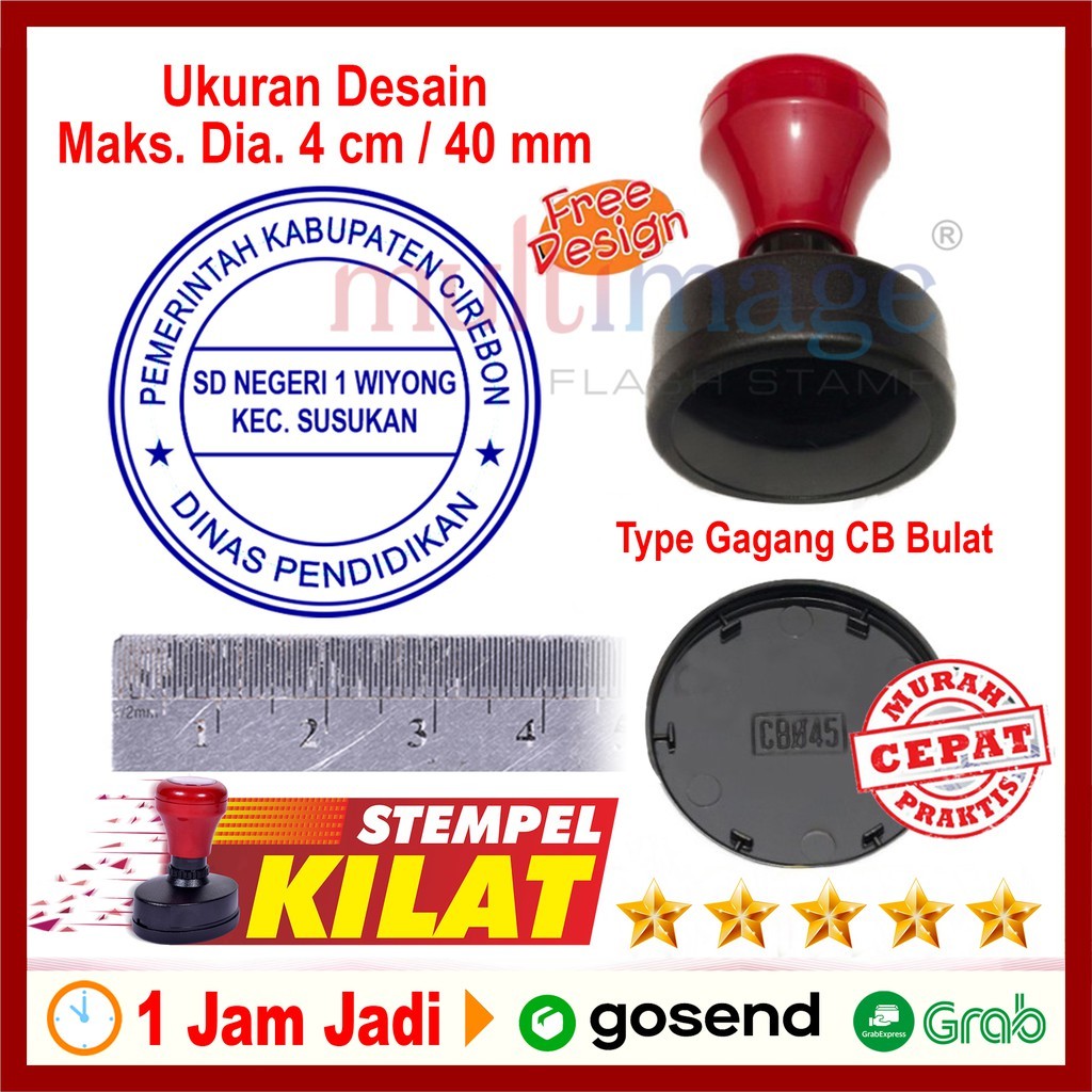 

KILAT Stempel BULAT Sekolah / Pesantren / DKM Masjid / Pemerintahan / Kuwu / Notaris / Lembaga