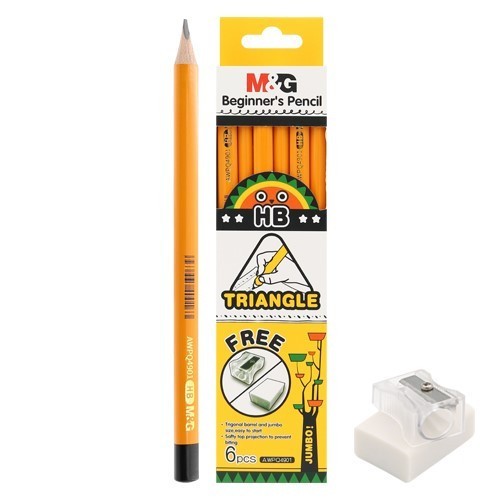 

Set 6 Pensil HB Jumbo M&G Pencil Triangle AWPQ4901 Pensil HB Segitiga Jumbo Free Penghapus Rautan - Set 6 - M&G, HB JUMBO AWPQ4901