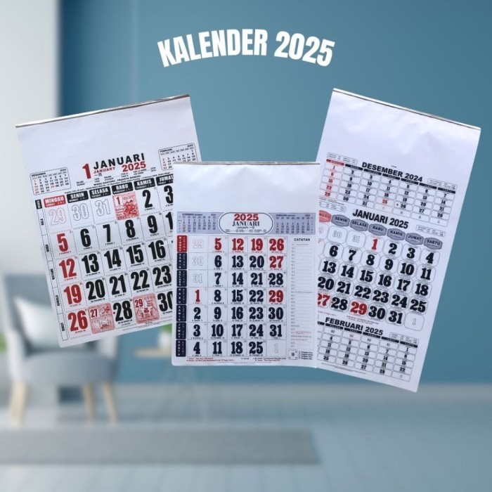 

Kalender Kerja Tahun 2025 Berbagai Ukuran TH25 Calender Dinding Kerja - SHABG - KALENDER SEMILUX