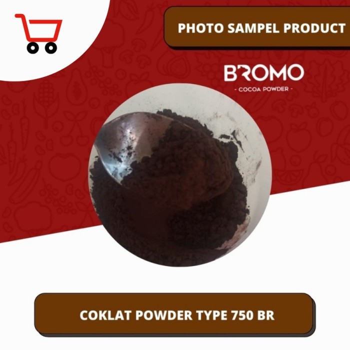 

BROMO Kakao Powder BR 750| Semi-Dark Coklat 100% ASLI Cocoa