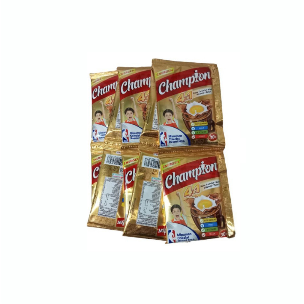 

Susu Champion 1 renceng isi 10 sachet (susu, malt, vitamin dan telur)