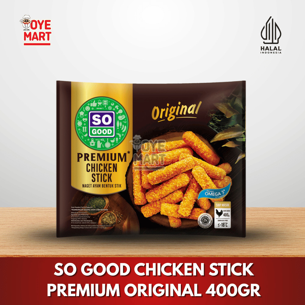 

SO GOOD CHICKEN STICK PREMIUM ORIGINAL 400GR