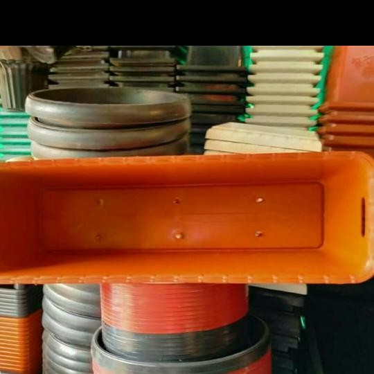 pot plastik panjang coklat 70 cm - Cokelat