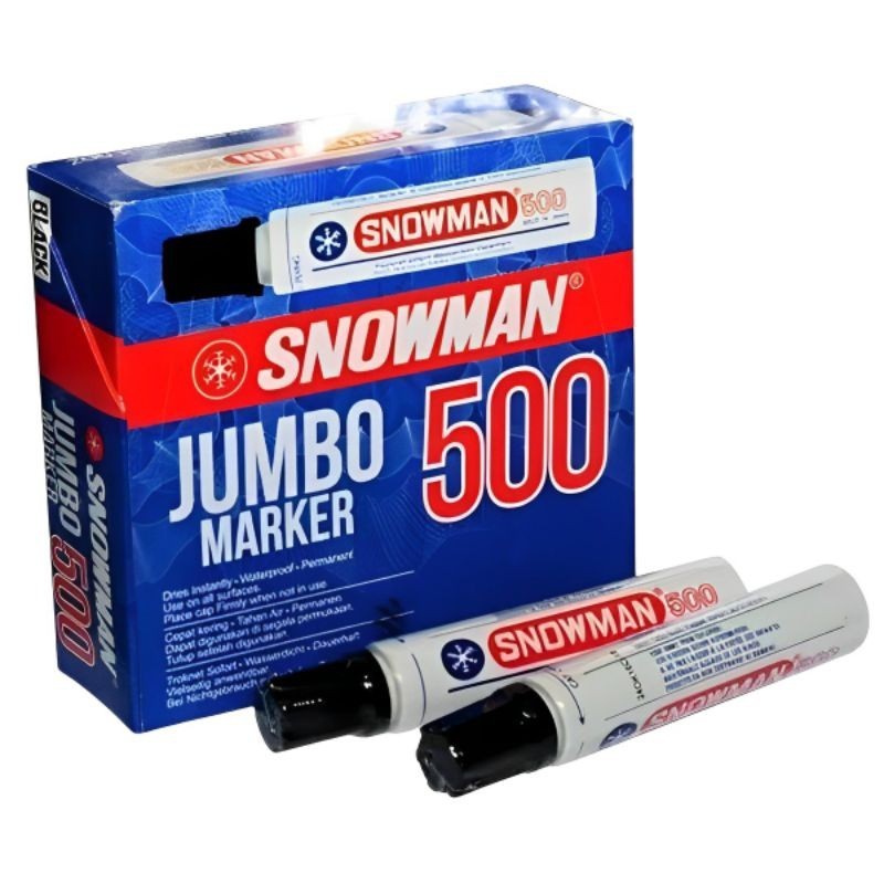 

Snowman Jumbo 500 Spidol Permanen (1Pak/12Pcs)