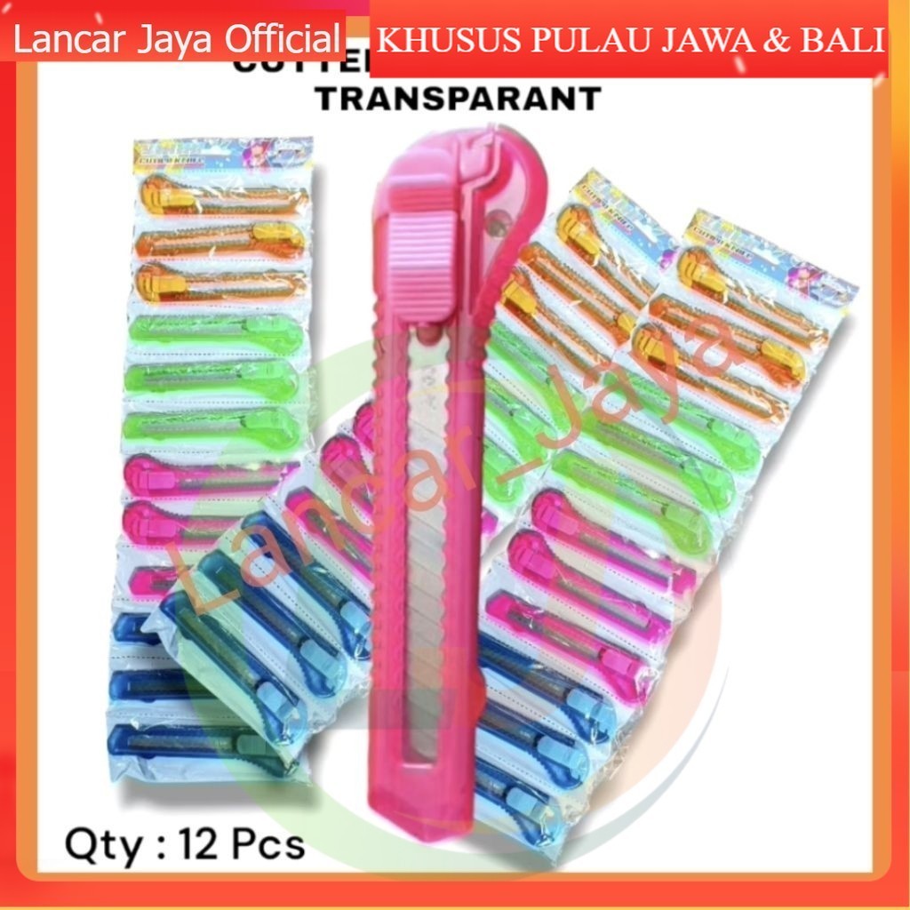 

[GROSIR] CUTTER RENTENG A300 1 LUSIN ISI 12PCS | CUTER MURAH RENTENG 1 RENCENG ISI 12PCS