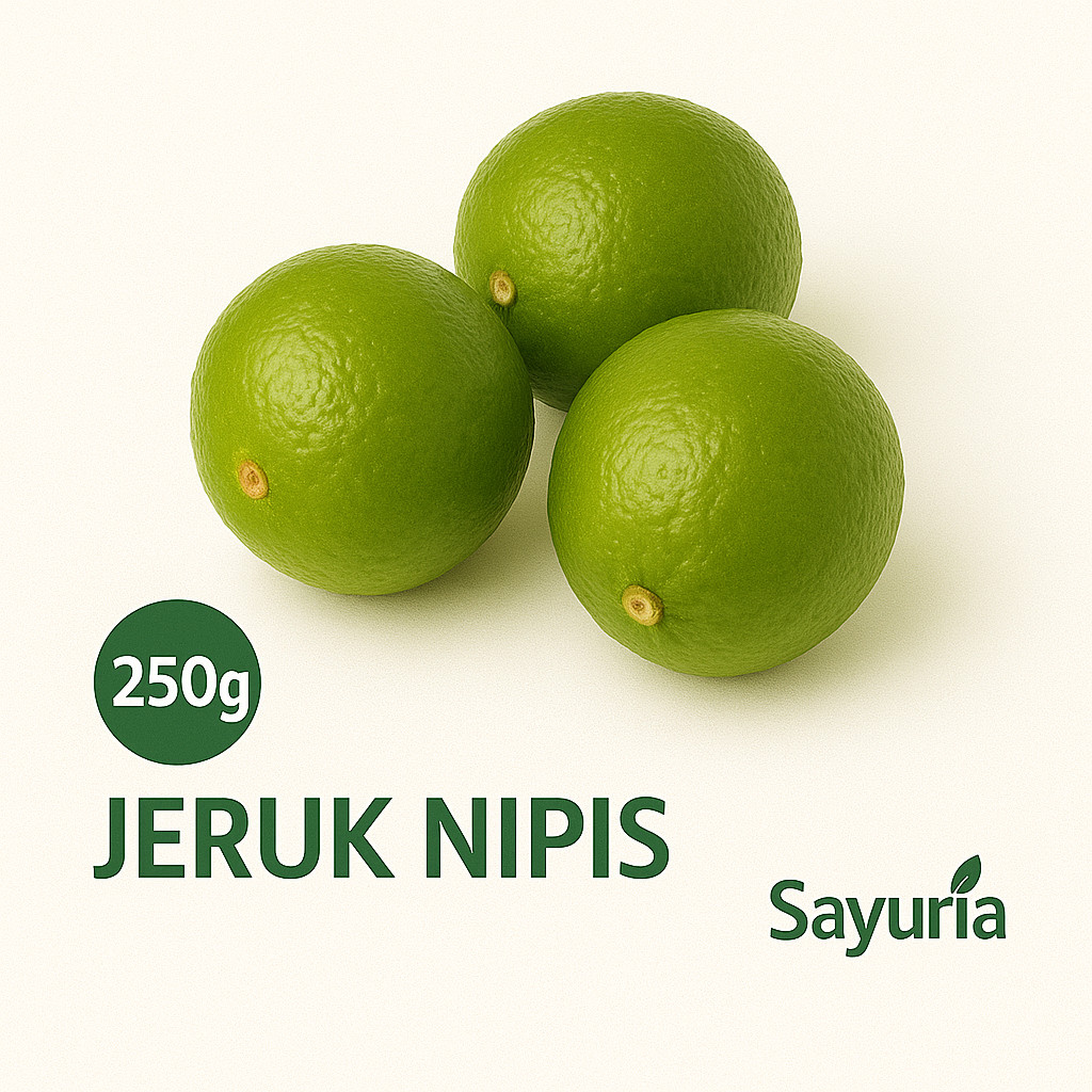 

Sayuria – Jeruk Nipis Segar 250gr | Kaya Vitamin C, Cocok untuk Masakan & Minuman