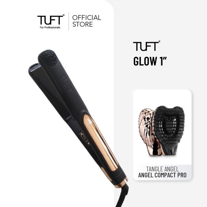 Catok Tuft Glow 1 Inch / Catok Tuft Glow 2 Inch / Catok Pelurusan Rambut Tuft Glow 1 Inch