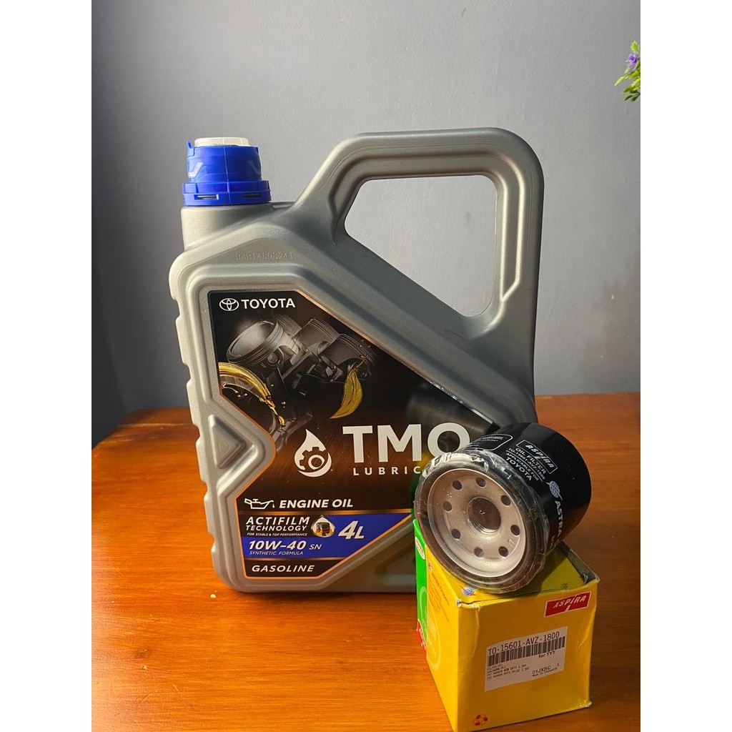 Oli Mesin Toyota TMO 10W-40 4Liter Original Bonus Filter Oli Khusus Untuk Avanza Xenia Rush Terios G