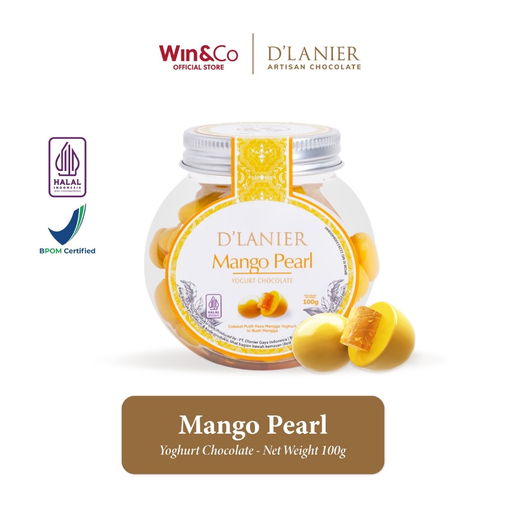 

D'Lanier Mango Pearl with Yogurt Chocolate - 100 gr