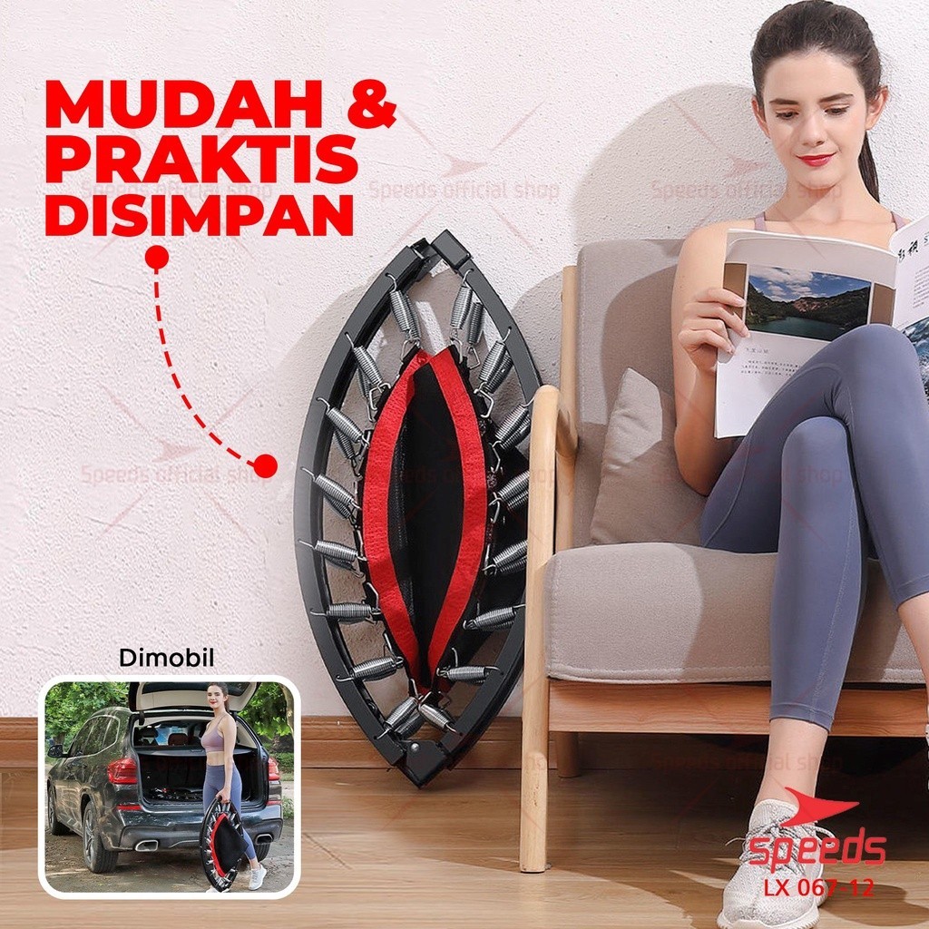 Trampoline Fitness Trampolin Gym 40" Trampolin Jump Alat Olahraga Lompat Matras Fitness 06712