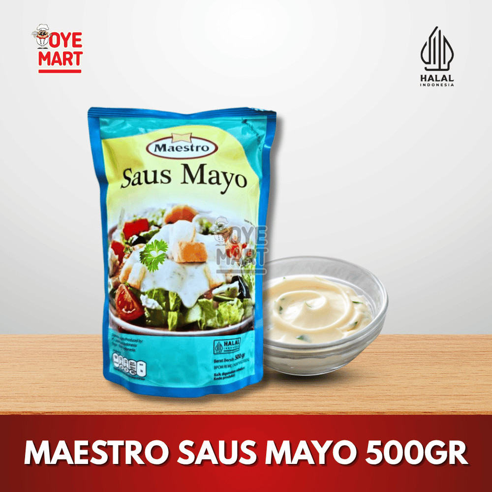 

MAESTRO SAUS MAYO POUCH 500GR / MAYONAISE MANIS / MAYONES